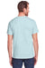 Fruit Of The Loom IC47MR Mens Iconic Short Sleeve Crewneck T-Shirt Heather Aqua Blue Back