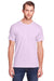 Fruit Of The Loom IC47MR Mens Iconic Short Sleeve Crewneck T-Shirt Heather Pink Front