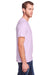 Fruit Of The Loom IC47MR Mens Iconic Short Sleeve Crewneck T-Shirt Heather Pink Side