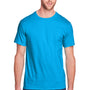 Fruit Of The Loom Mens Iconic Short Sleeve Crewneck T-Shirt - Pacific Blue