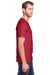 Fruit Of The Loom IC47MR Mens Iconic Short Sleeve Crewneck T-Shirt Heather Pepper Red Side