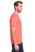 Fruit Of The Loom IC47MR Mens Iconic Short Sleeve Crewneck T-Shirt Coral Red Side