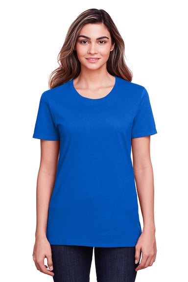 Fruit Of The Loom IC47WR Womens Iconic Short Sleeve Crewneck T-Shirt Royal Blue Front