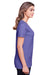 Fruit Of The Loom IC47WR Womens Iconic Short Sleeve Crewneck T-Shirt Heather Purple Side