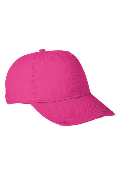 Adams IM101 Distressed Adjustable Hat Pink Front