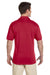 Jerzees J100 Mens Short Sleeve Polo Shirt Red Back