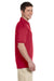 Jerzees J100 Mens Short Sleeve Polo Shirt Red Side