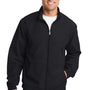 Port Authority Mens Essential Water Resistant Full Zip Jacket - Black