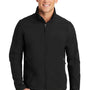Port Authority Mens Core Wind & Water Resistant Full Zip Jacket - Black