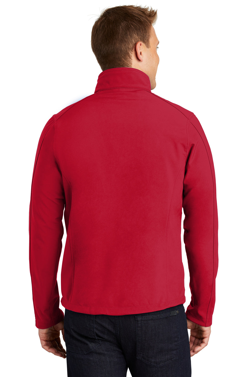 Port Authority J317 Mens Core Wind & Water Resistant Full Zip Jacket Red Back