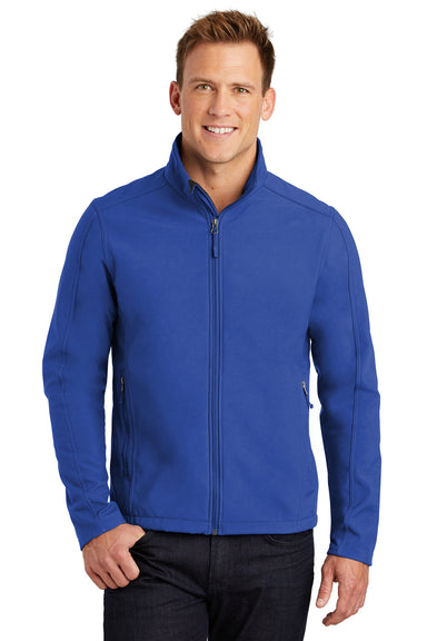 Port Authority J317 Mens Core Wind & Water Resistant Full Zip Jacket Royal Blue Front
