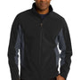 Port Authority Mens Core Wind & Water Resistant Full Zip Jacket - Black/Battleship Grey