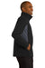 Port Authority J318 Mens Core Wind & Water Resistant Full Zip Jacket Black/Grey Side