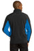 Port Authority J318 Mens Core Wind & Water Resistant Full Zip Jacket Black/Royal Blue Back