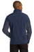 Port Authority J318 Mens Core Wind & Water Resistant Full Zip Jacket Navy Blue/Grey Back