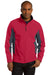 Port Authority J318 Mens Core Wind & Water Resistant Full Zip Jacket Red/Grey Front