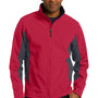 Port Authority Mens Core Wind & Water Resistant Full Zip Jacket - Rich Red/Battleship Grey - Closeout