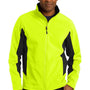 Port Authority Mens Core Wind & Water Resistant Full Zip Jacket - Safety Yellow/Black