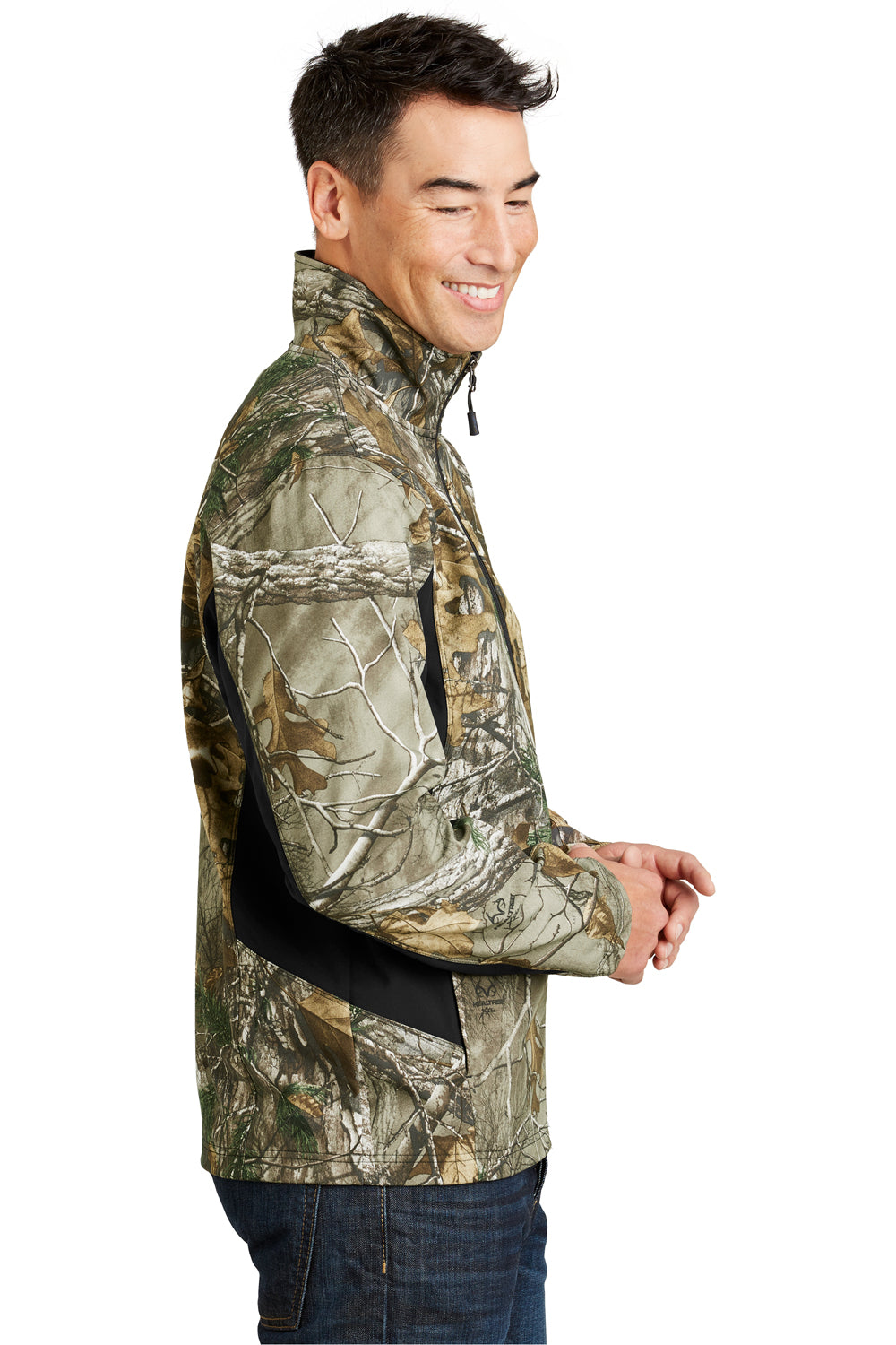 Port Authority J318C Mens Wind & Water Resistant Full Zip Jacket Realtree Xtra Camo Side
