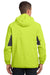 Port Authority J322 Mens Cascade Waterproof Full Zip Hooded Jacket Charge Green/Grey Back