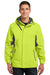 Port Authority J322 Mens Cascade Waterproof Full Zip Hooded Jacket Charge Green/Grey Front