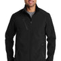 Port Authority Mens Welded Wind & Water Resistant Full Zip Jacket - Black