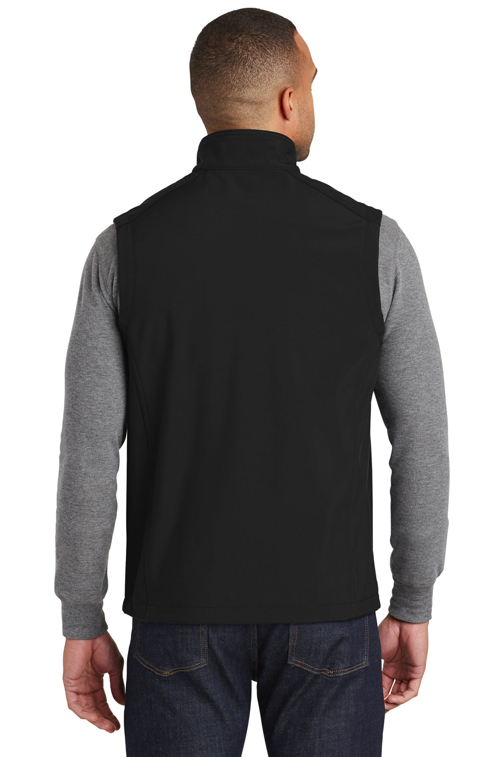Port Authority J325 Mens Core Wind & Water Resistant Full Zip Vest Black Back