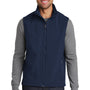 Port Authority Mens Core Wind & Water Resistant Full Zip Vest - Dress Navy Blue