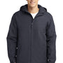 Port Authority Mens Charger Wind & Water Resistant Full Zip Hooded Jacket - Battleship Grey