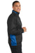 Port Authority J330 Mens Core Wind & Water Resistant Full Zip Jacket Black/Royal Blue Side