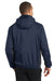 Port Authority J330 Mens Core Wind & Water Resistant Full Zip Jacket Navy Blue/Grey Back