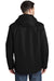 Port Authority J331 Mens All Conditions Waterproof Full Zip Hooded Jacket Black Back