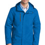 Port Authority Mens All Conditions Waterproof Full Zip Hooded Jacket - Direct Blue