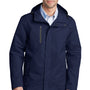 Port Authority Mens All Conditions Waterproof Full Zip Hooded Jacket - True Navy Blue