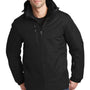Port Authority Mens Vortex 3-in-1 Waterproof Full Zip Hooded Jacket - Black