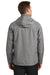 Port Authority J333 Mens Torrent Waterproof Full Zip Hooded Jacket Heather Dark Grey Back