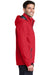Port Authority J333 Mens Torrent Waterproof Full Zip Hooded Jacket Red Side