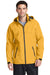 Port Authority J333 Mens Torrent Waterproof Full Zip Hooded Jacket Yellow Front