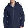 Port Authority Mens Torrent Waterproof Full Zip Hooded Jacket - True Navy Blue