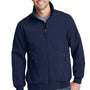 Port Authority Mens Bomber Wind & Water Resistant Full Zip Jacket - Dress Navy Blue - Closeout