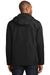 Port Authority J338 Mens Merge 3-in-1 Wind & Water Full Zip Hooded Jacket Black Back