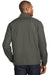 Port Authority J343 Mens Zephyr Wind & Water Resistant 1/4 Zip Jacket Grey Steel Back