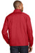 Port Authority J343 Mens Zephyr Wind & Water Resistant 1/4 Zip Jacket Red Back