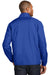 Port Authority J343 Mens Zephyr Wind & Water Resistant 1/4 Zip Jacket Royal Blue Back
