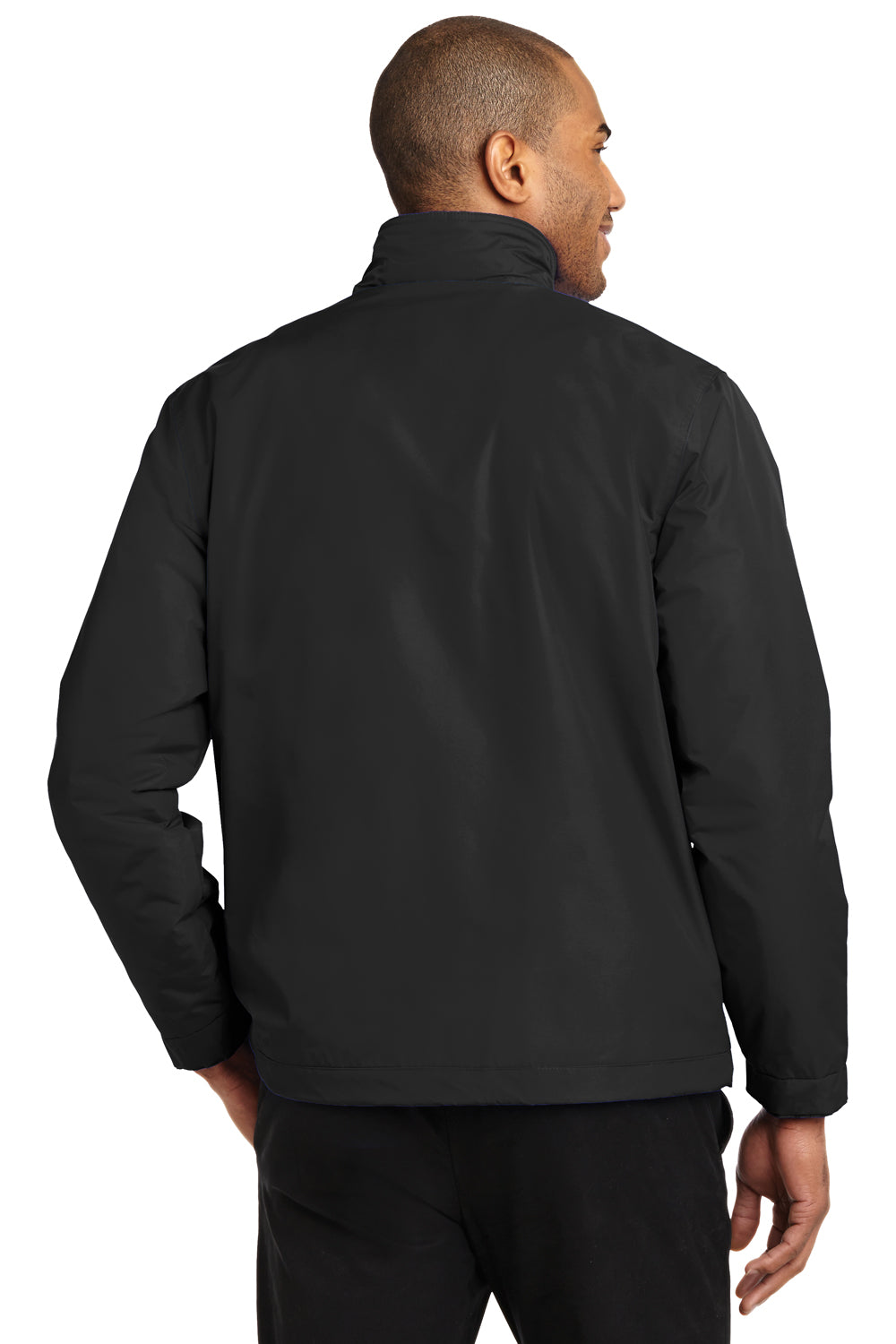 Port Authority J354 Mens Challenger II Wind & Water Resistant Full Zip Jacket Black Back