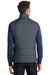 Port Authority J709 Mens Wind & Water Resistant Full Zip Puffy Vest Slate Grey Back