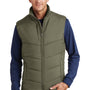 Port Authority Mens Wind & Water Resistant Full Zip Puffy Vest - Olive Green