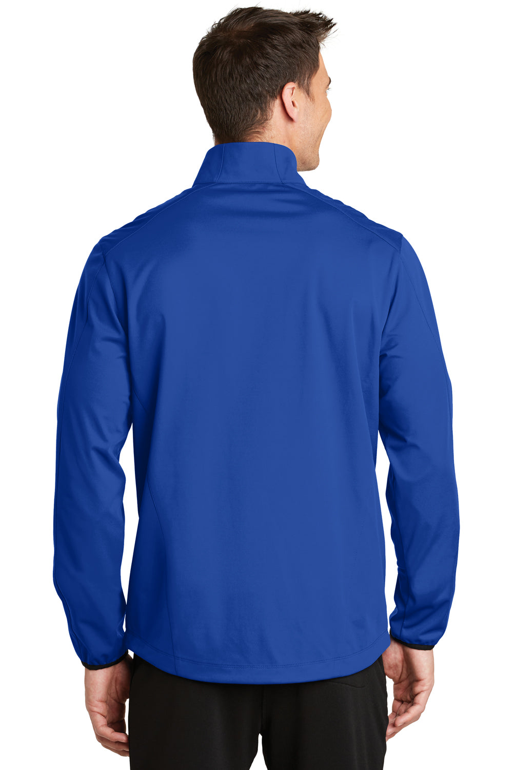 Port Authority J717 Mens Active Wind & Water Resistant Full Zip Jacket Royal Blue Back