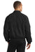 Port Authority J730 Mens Casual Wind & Water Resistant Full Zip Microfiber Jacket Black Back