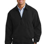 Port Authority Mens Casual Wind & Water Resistant Full Zip Microfiber Jacket - Black - Closeout